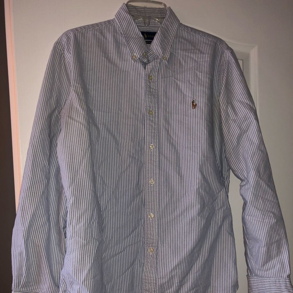 Polo Ralph Lauren Pinstripe Collared Button up - Picture 1 of 5